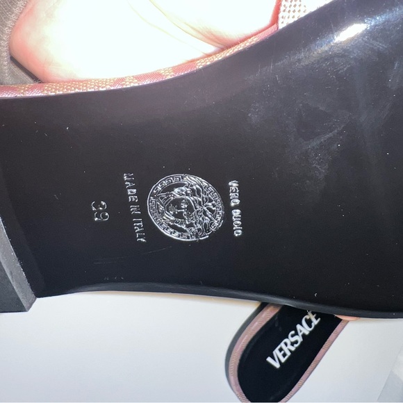 Versace all over flat slippers 39 - Picture 4 of 5